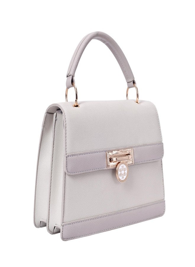 Lino Perros Womens Beige Sachtel Bag - Image 2